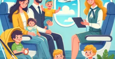 Consejos para viajar en avion con niños