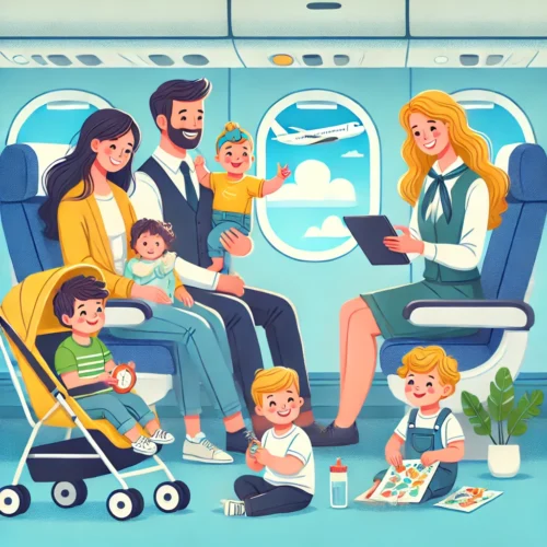 Consejos para viajar en avion con niños