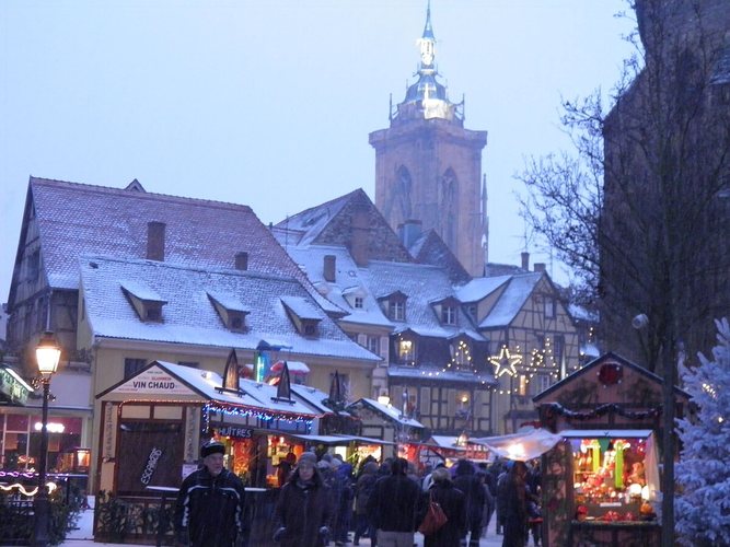 Mercadillo en Colmar en Navidades