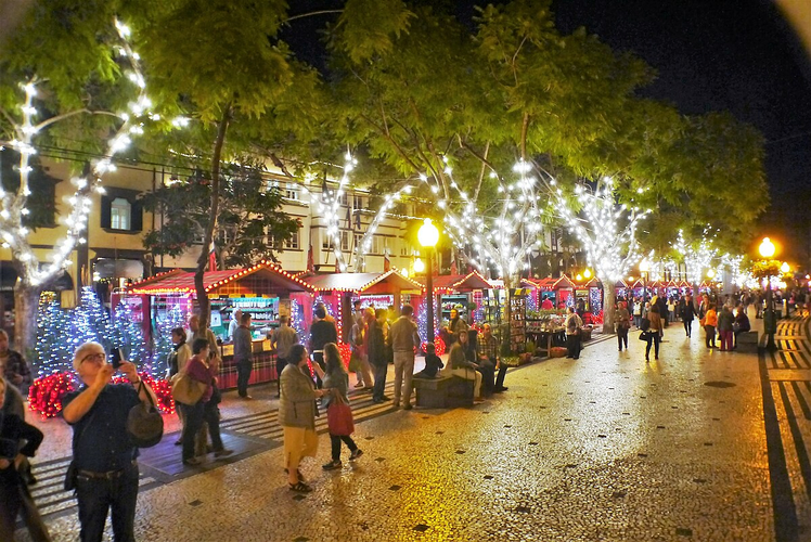 Mercadillo navideño de Madeira en Funchal