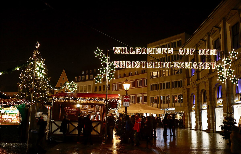 Mercadillo navideño en Augsburgo (Alemania)