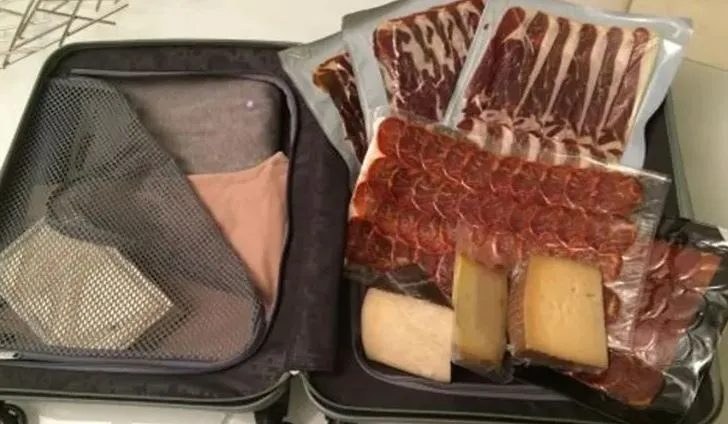 Llevar comida en el avión